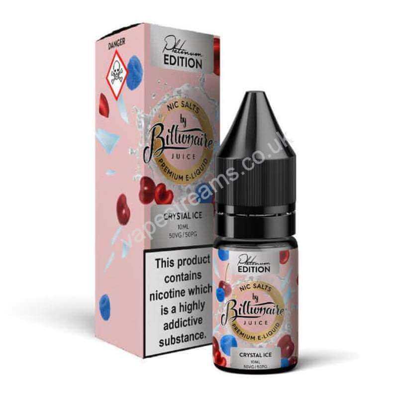 Crystal Ice Nic Salt E-Liquid by Billionaire Juice Platinum Edition