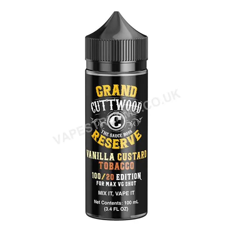 Cuttwood Grand Reserve Vanilla Custard E-Liquid Shortfill