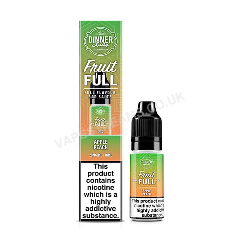 Dinner Lady Apple Peach Fruit Full Nic Salt E-Liquid