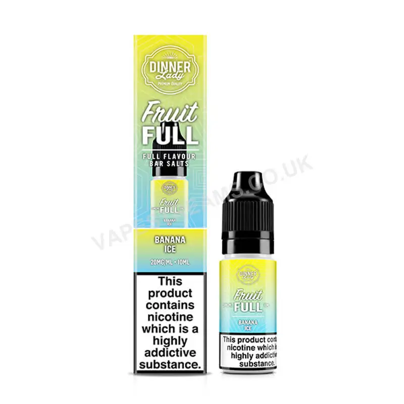 Dinner Lady Banana Ice Fruit Full Nic Salt E-Liquid