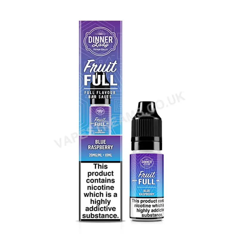 Dinner Lady Blue Raspberry Fruit Full Nic Salt E-Liquid