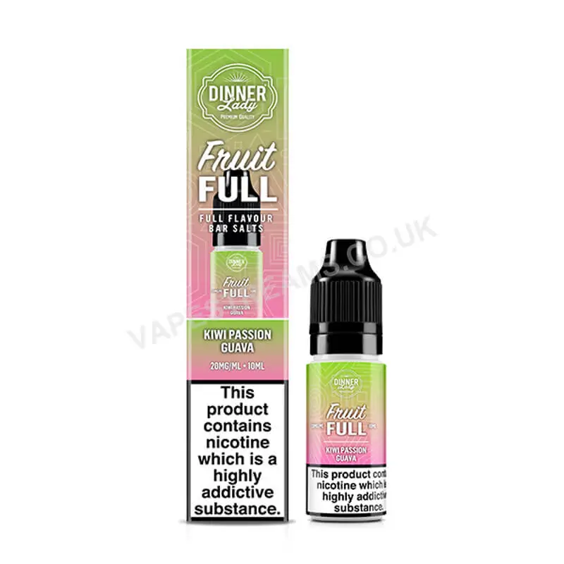 Dinner Lady Kiwi Passion Guava Fruit Full Nic Salt E-Liquid