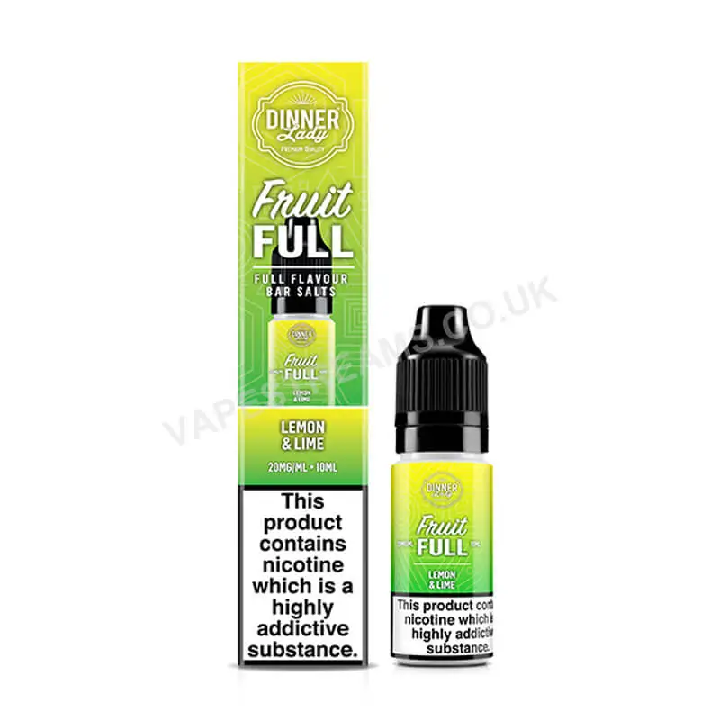 Dinner Lady Lemon &amp; Lime Fruit Full Nic Salt E-Liquid