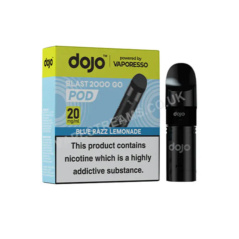 Dojo Blast 2000 Go Blue Razz Lemonade Prefilled Pod