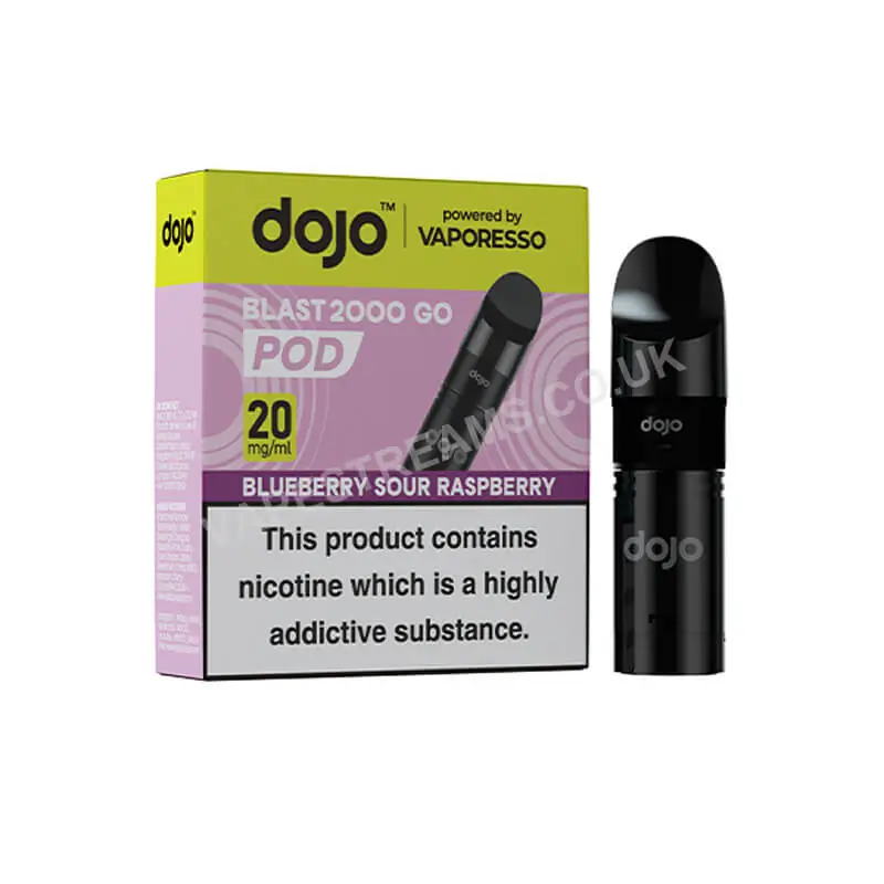 Dojo Blast 2000 Go Blueberry Sour Raspberry Prefilled Pod