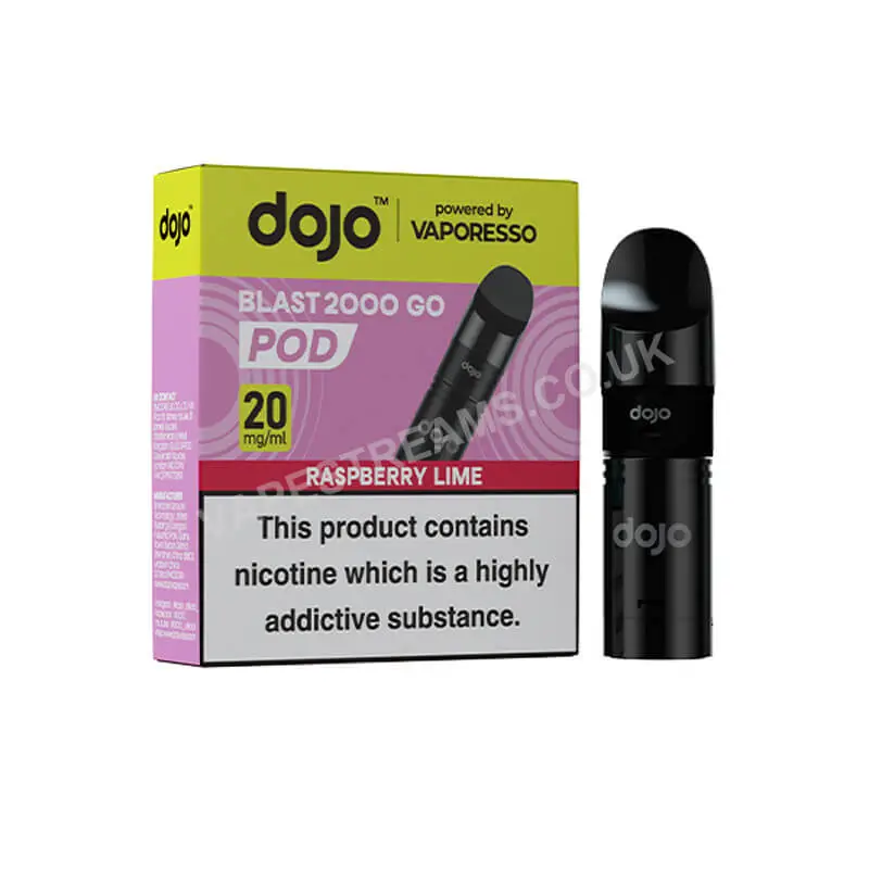 Dojo Blast 2000 Go Raspberry Lime Prefilled Pod
