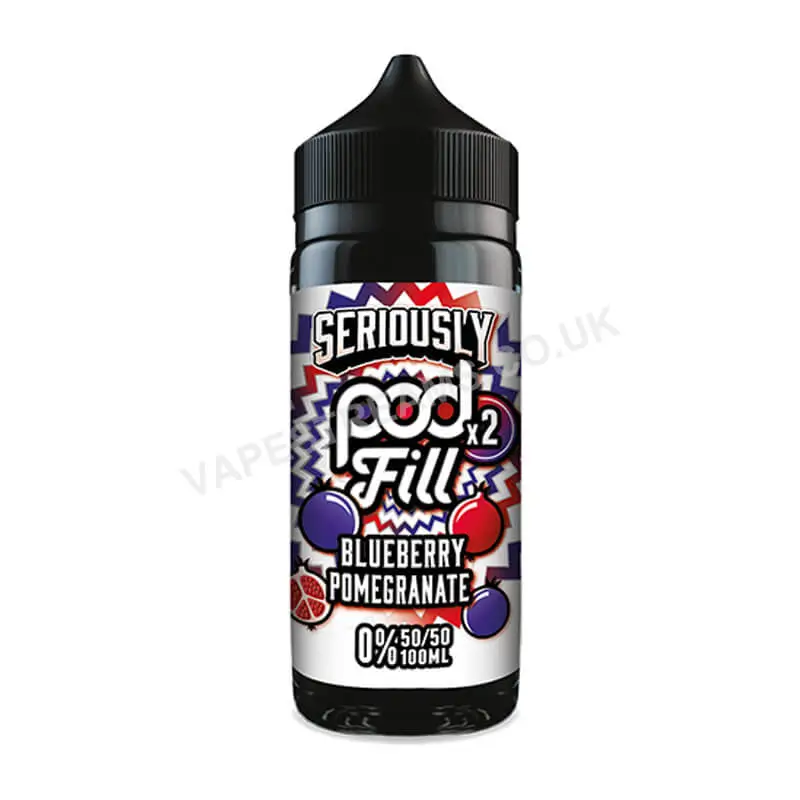 Doozy Seriously Pod Fill x2 Blueberry Pomegranate E-Liquid Shortfill