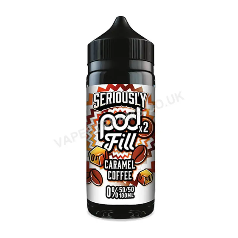 Doozy Seriously Pod Fill x2 Caramel Coffee E-Liquid Shortfill