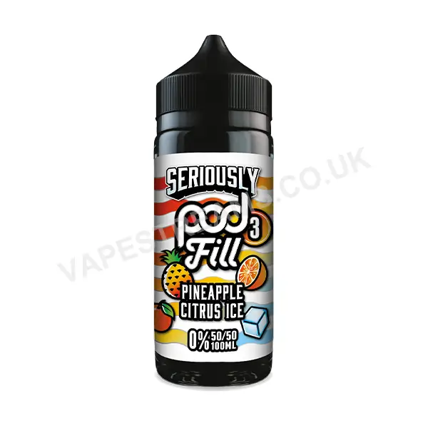 Doozy Seriously Pod Fill x3 Pineapple Citrus Ice E-Liquid Shortfill
