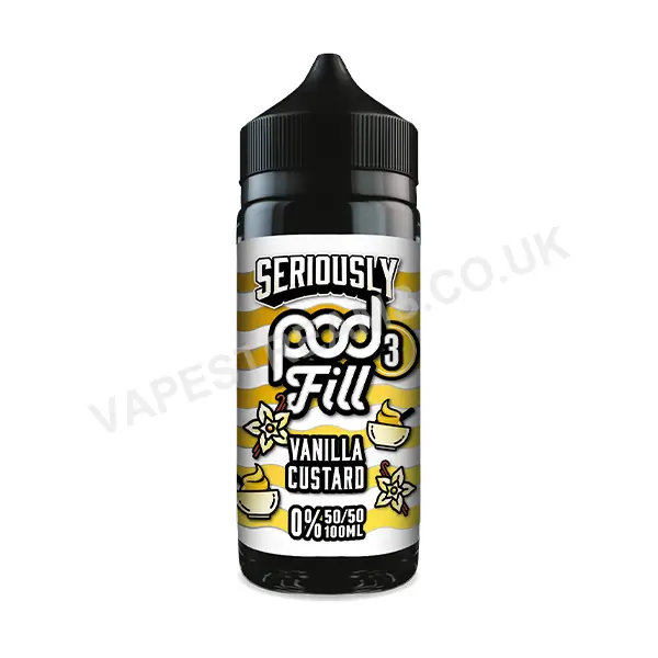 Doozy Seriously Pod Fill x3 Vanilla Custard E-Liquid Shortfill