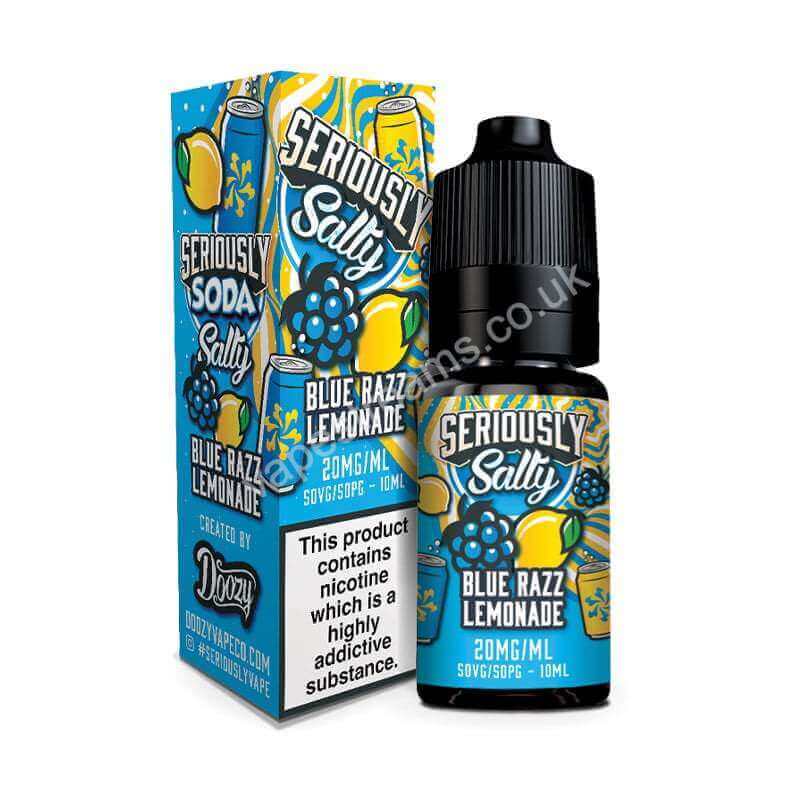 Doozy Seriously Soda Salty Blue Razz Lemonade Nic Salt E-Liquid