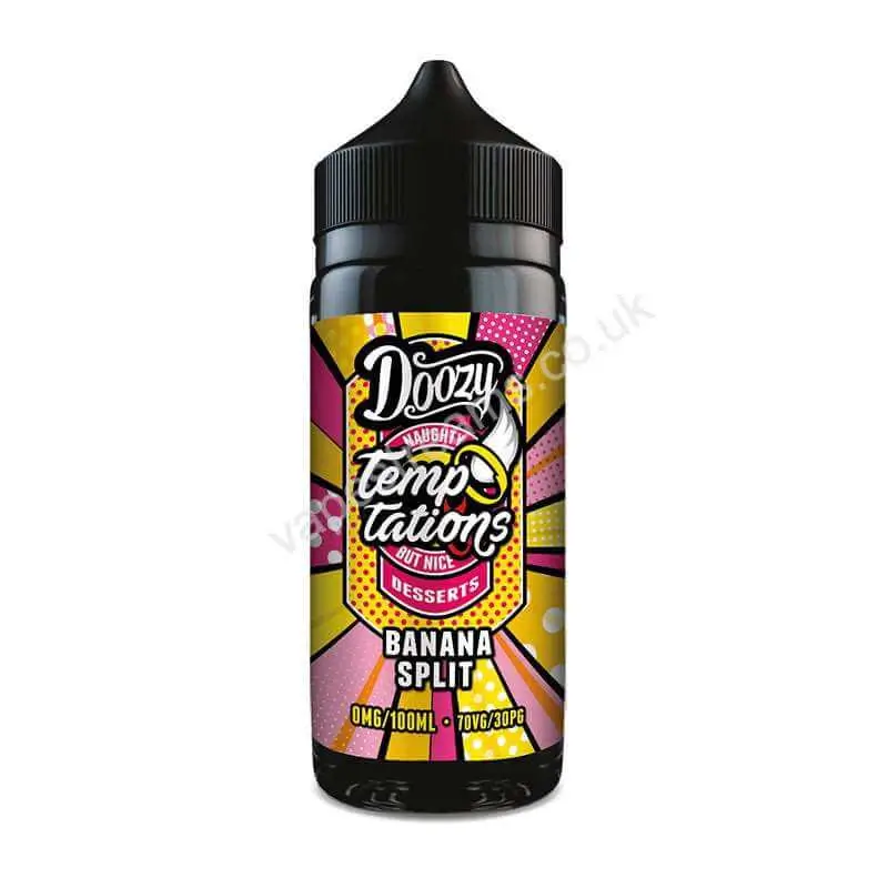 Doozy Temptations Banana Split E-Liquid Shortfill