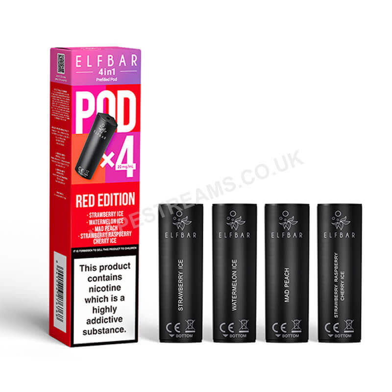 Elf Bar 4 in 1 Red Edition Prefilled Pods