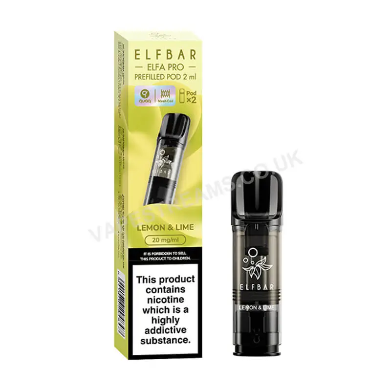 Elf Bar ELFA Pro Lemon &amp; Lime Prefilled Pods
