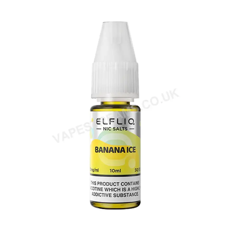 ELF BAR ELFLIQ Banana Ice Nic Salt E-Liquid