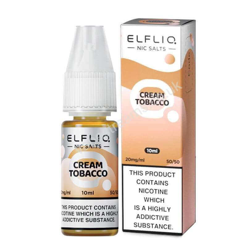 ELFBAR ELFLIQ Cream Tobacco / Snoow Tobacco Nic Salt E-Liquid