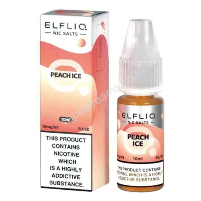 ELFBAR ELFLIQ Peach Ice Nic Salt E-Liquid