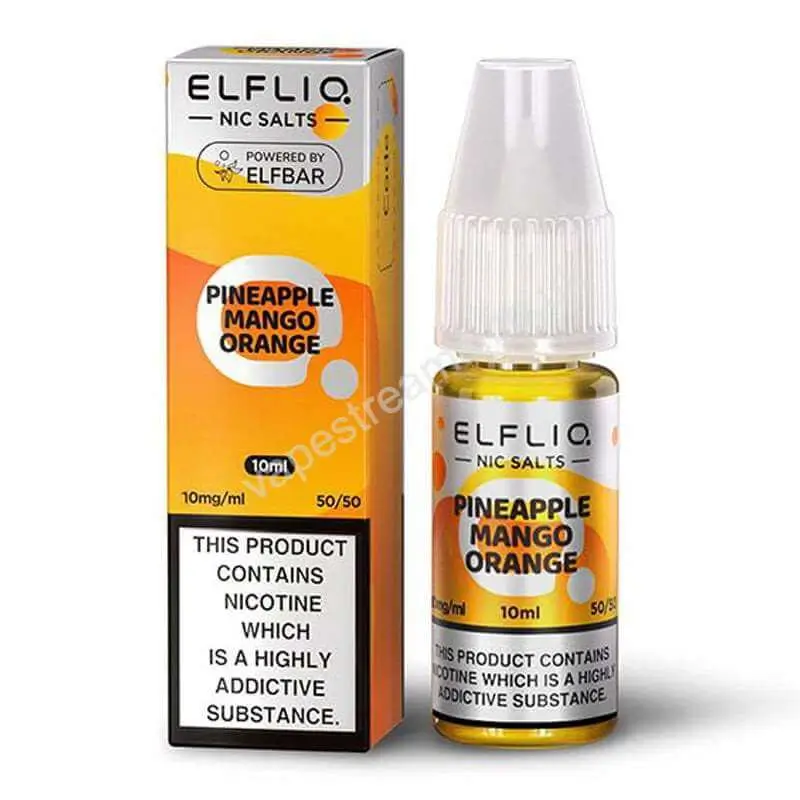 ELFBAR ELFLIQ Pineapple Mango Orange Nic Salt E-Liquid