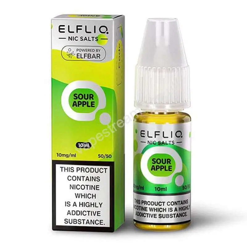 ELFBAR ELFLIQ Sour Apple Nic Salt E-Liquid