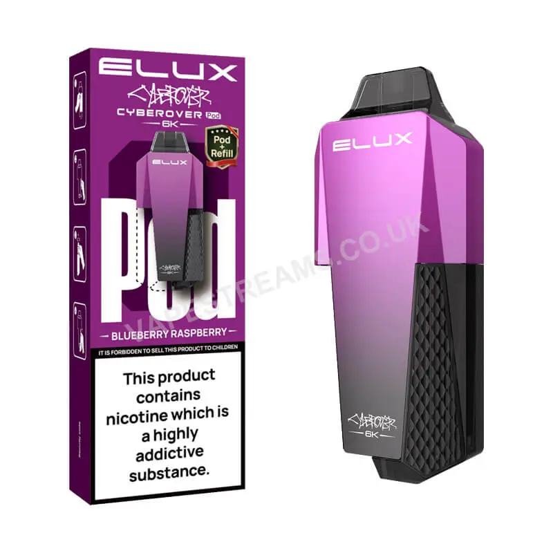 Elux Cyberover 6K Blueberry Raspberry Pods