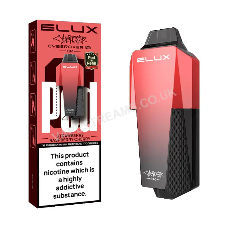 Elux Cyberover 6K Strawberry Raspberry Cherry Pods