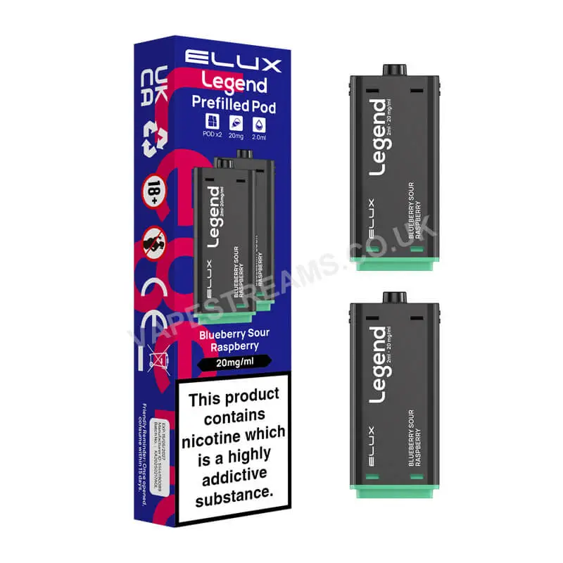 Elux Legend 1500 Blueberry Sour Raspberry Pods
