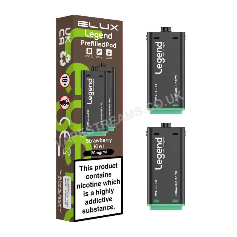 Elux Legend 1500 Strawberry Kiwi Pods