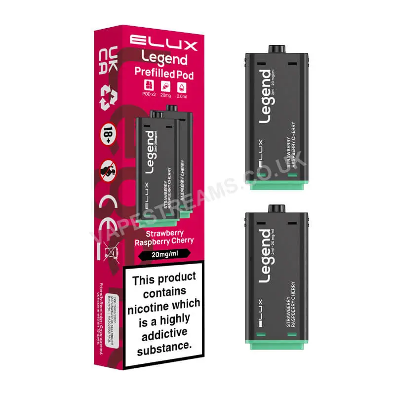 Elux Legend 1500 Strawberry Raspberry Cherry Pods