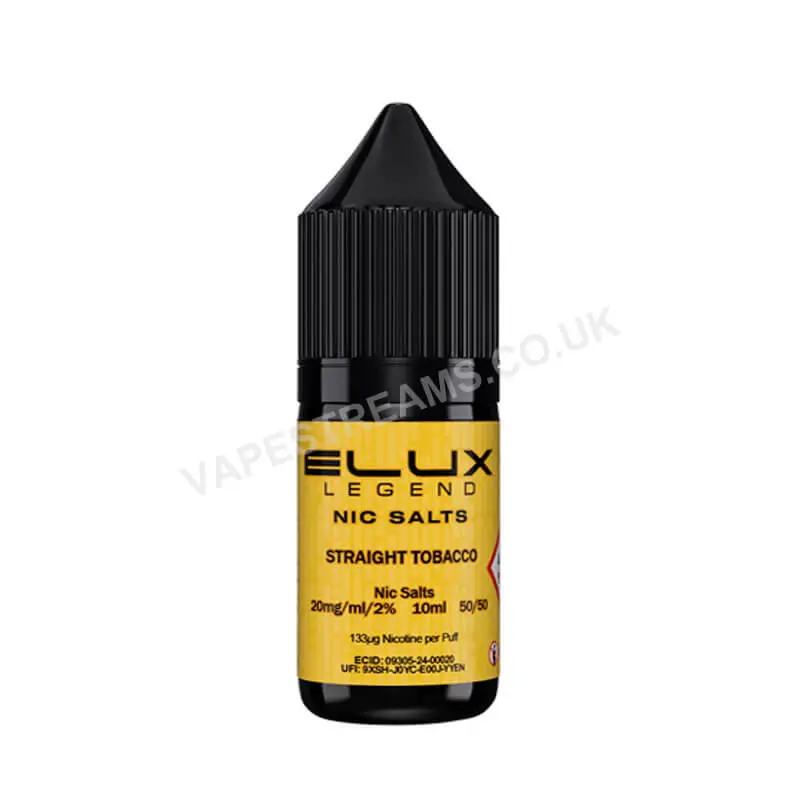 Elux Legend Straight Tobacco Nic Salt E-Liquid