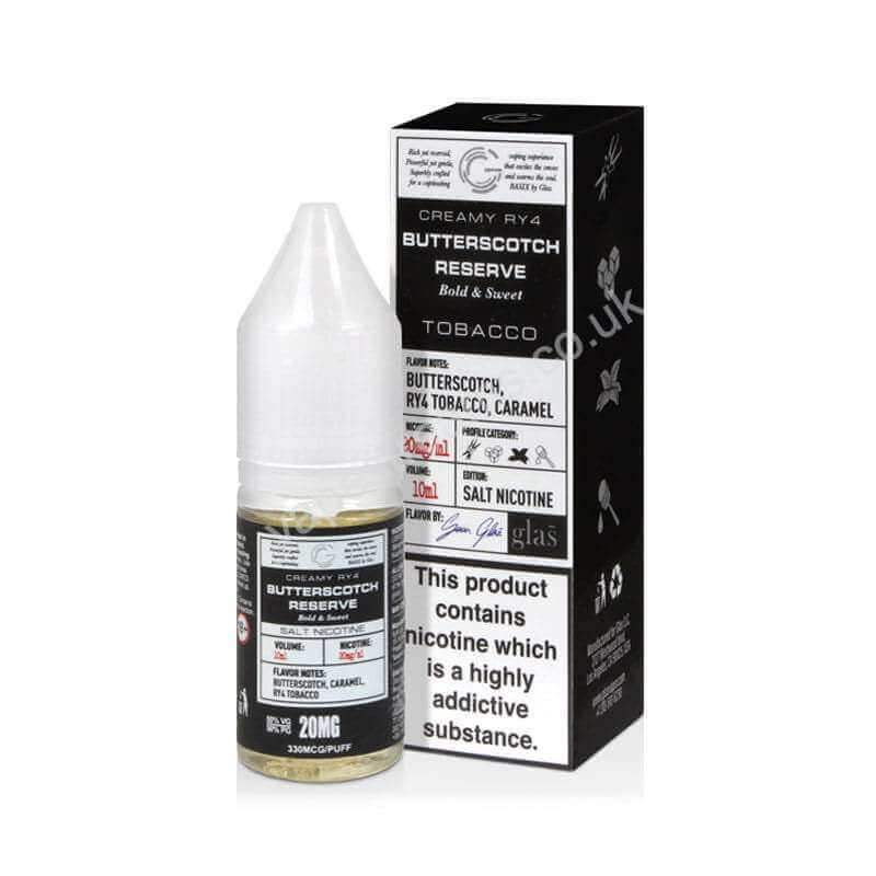 Glas Basix Butterscotch Reserve Nic Salt E-Liquid