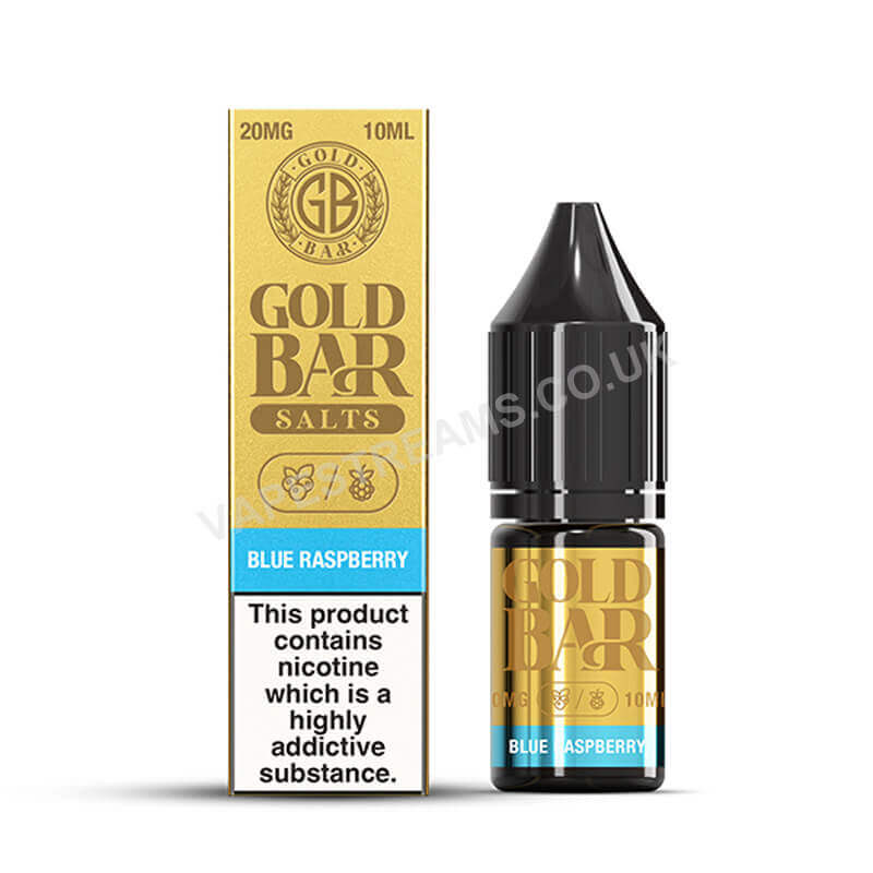 Gold Bar Blue Raspberry Nic Salt E-Liquid