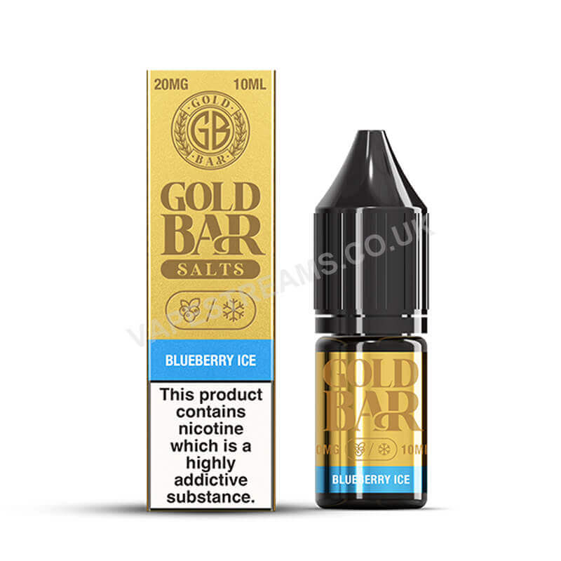 Gold Bar Blueberry Ice Nic Salt E-Liquid