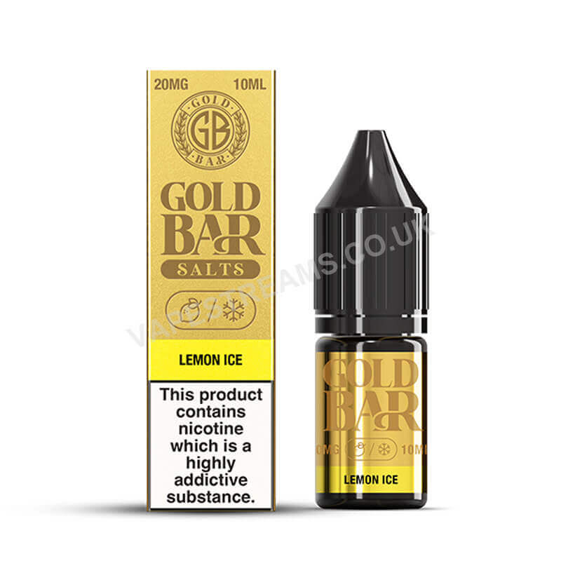 Gold Bar Lemon Ice Nic Salt E-Liquid