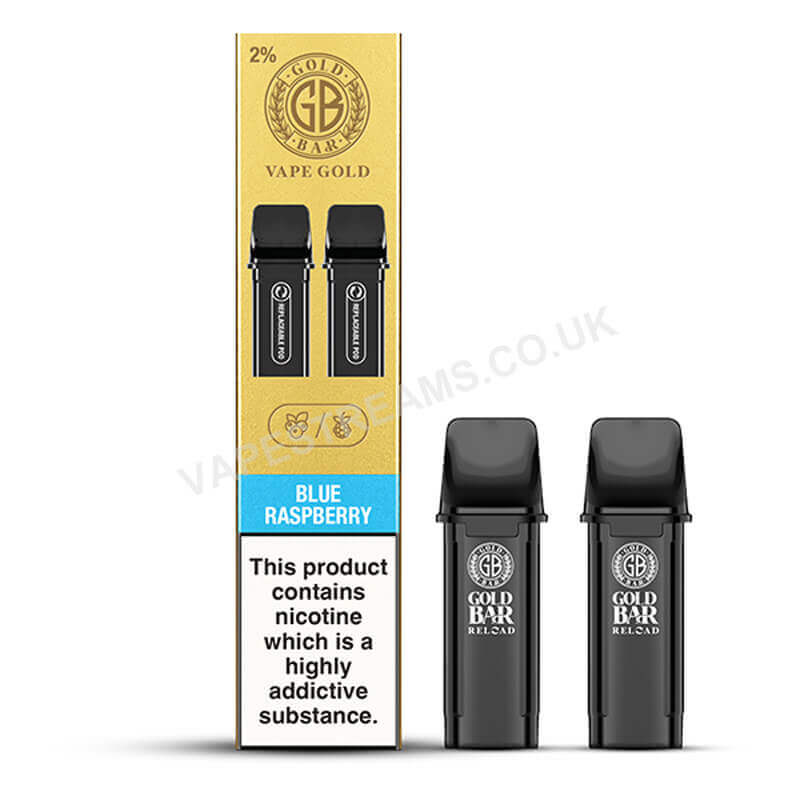 Gold Bar Reload Blue Raspberry Prefilled Pod