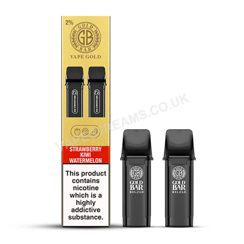 Gold Bar Reload Strawberry Kiwi Watermelon Prefilled Pod