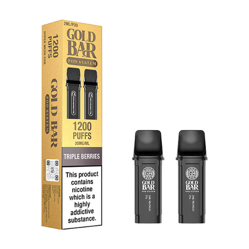 Gold Bar Reload Triple Berries Prefilled Pod