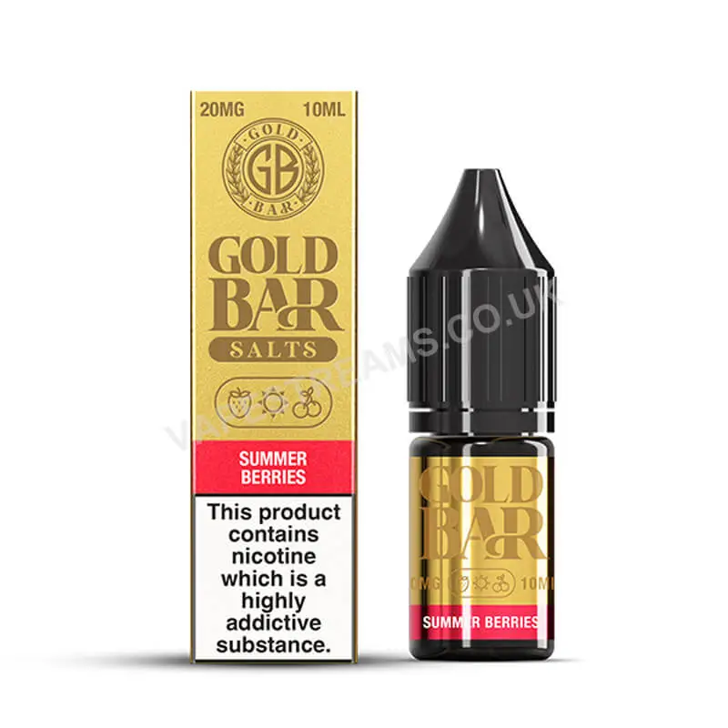 Gold Bar Summer Berries Nic Salt E-Liquid
