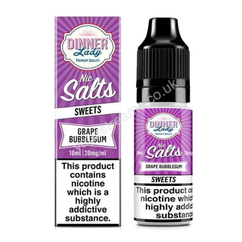 Dinner Lady Grape Bubblegum Nic Salt E-Liquid