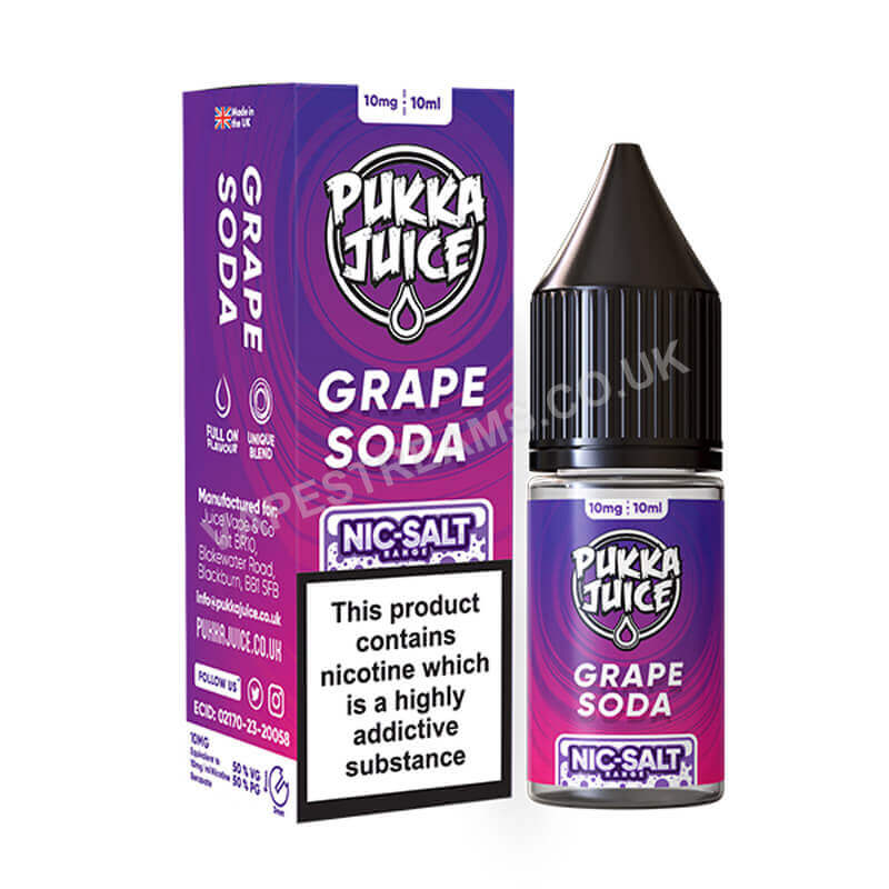 Grape Soda Nicotine Salt E-Liquid by Pukka Juice