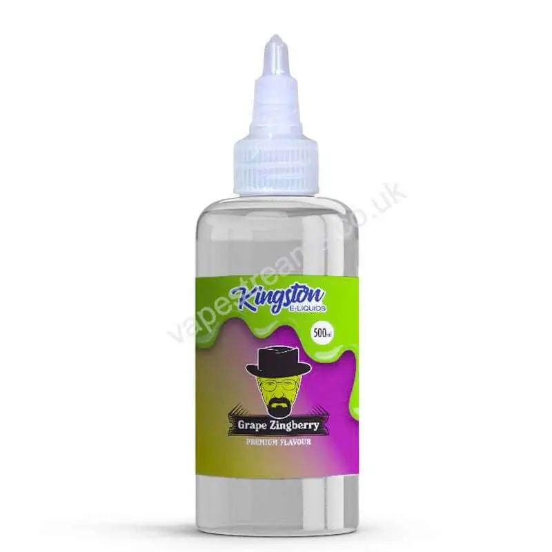 Grape Zingberry 500ml E-Liquid Shortfill by Kingston