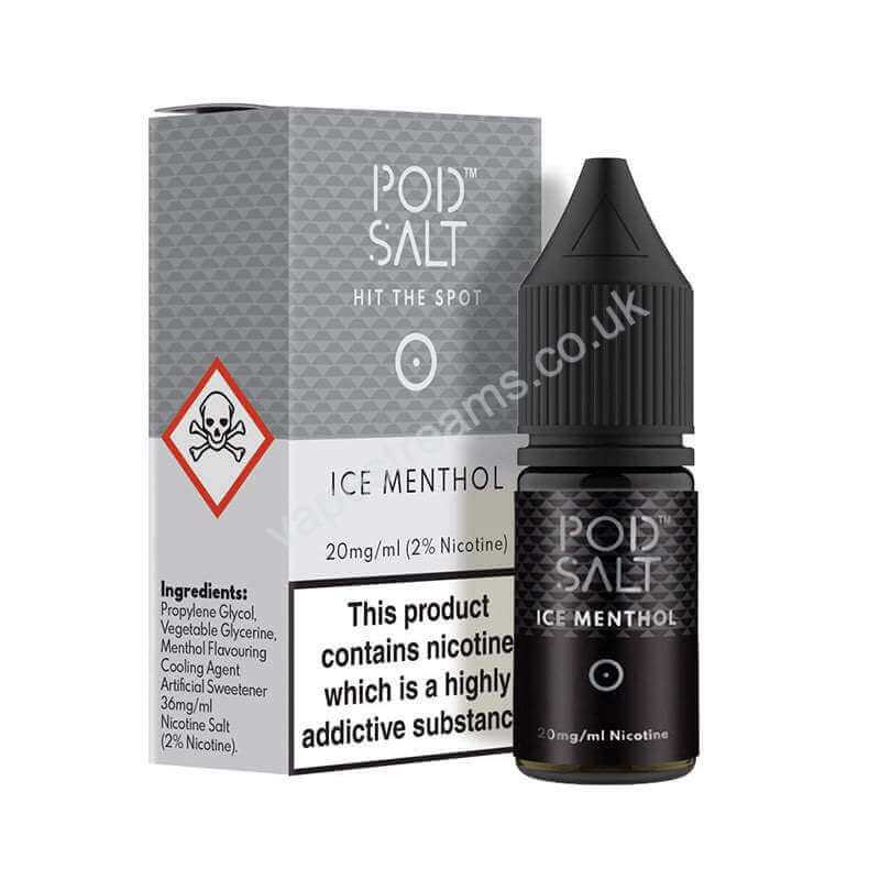 Ice Menthol Nicotine Salt E-Liquid By Pod Salt Core Range