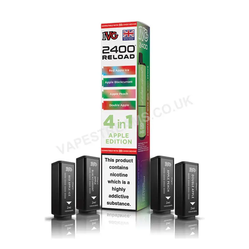 IVG 2400 Reload 4-in-1 Multi Flavour Edition Prefilled Vape Pods