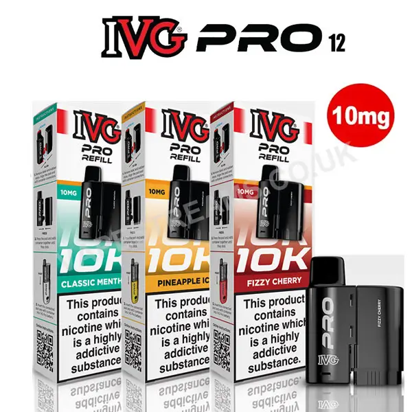 IVG Pro 12 Refill Pods (10mg)