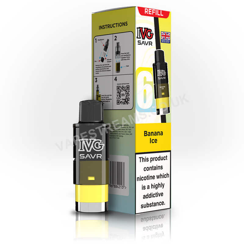 IVG SAVR Banana Ice Prefilled Pod