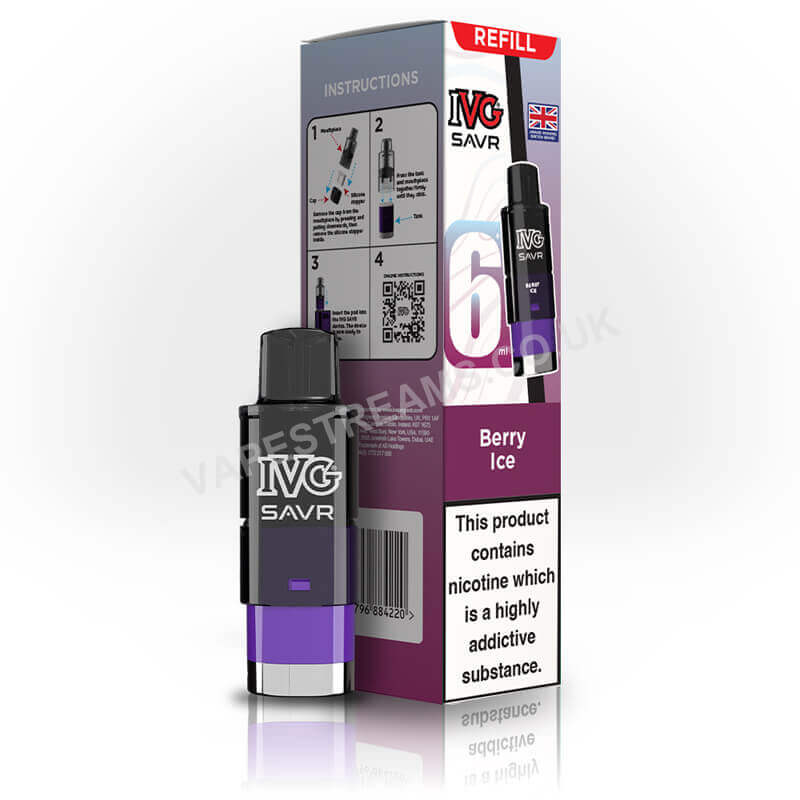 IVG SAVR Berry Ice Prefilled Pod