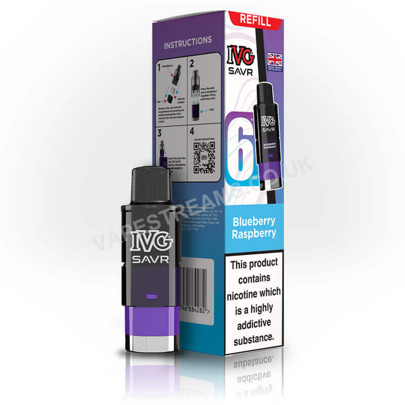 IVG SAVR Blueberry Raspberry Prefilled Pod