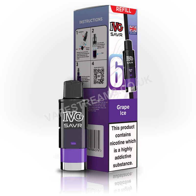 IVG SAVR Grape Ice Prefilled Pod
