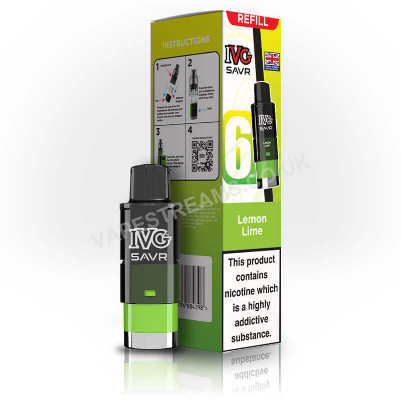 IVG SAVR Lemon Lime Prefilled Pod