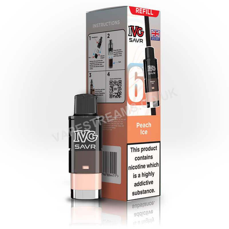 IVG SAVR Peach Ice Prefilled Pod