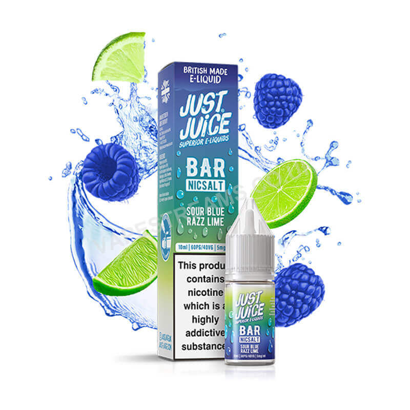 Just Juice Bar Sour Blue Razz Lime Nic Salt E-Liquid